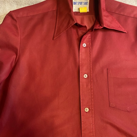 Vintage Tops All, Knit Sport L/S Button Down Size Medium - Picture 7 of 9